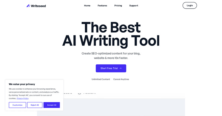 Writeseed featured image Writeseed featured image