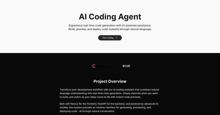 Cerebrium AI Coding Agent featured image Cerebrium AI Coding Agent featured image